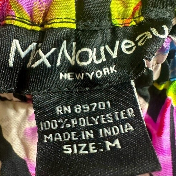 Mix Nouveau Floral Pattern Maxi‎ Skirt Medium - Picture 6 of 8